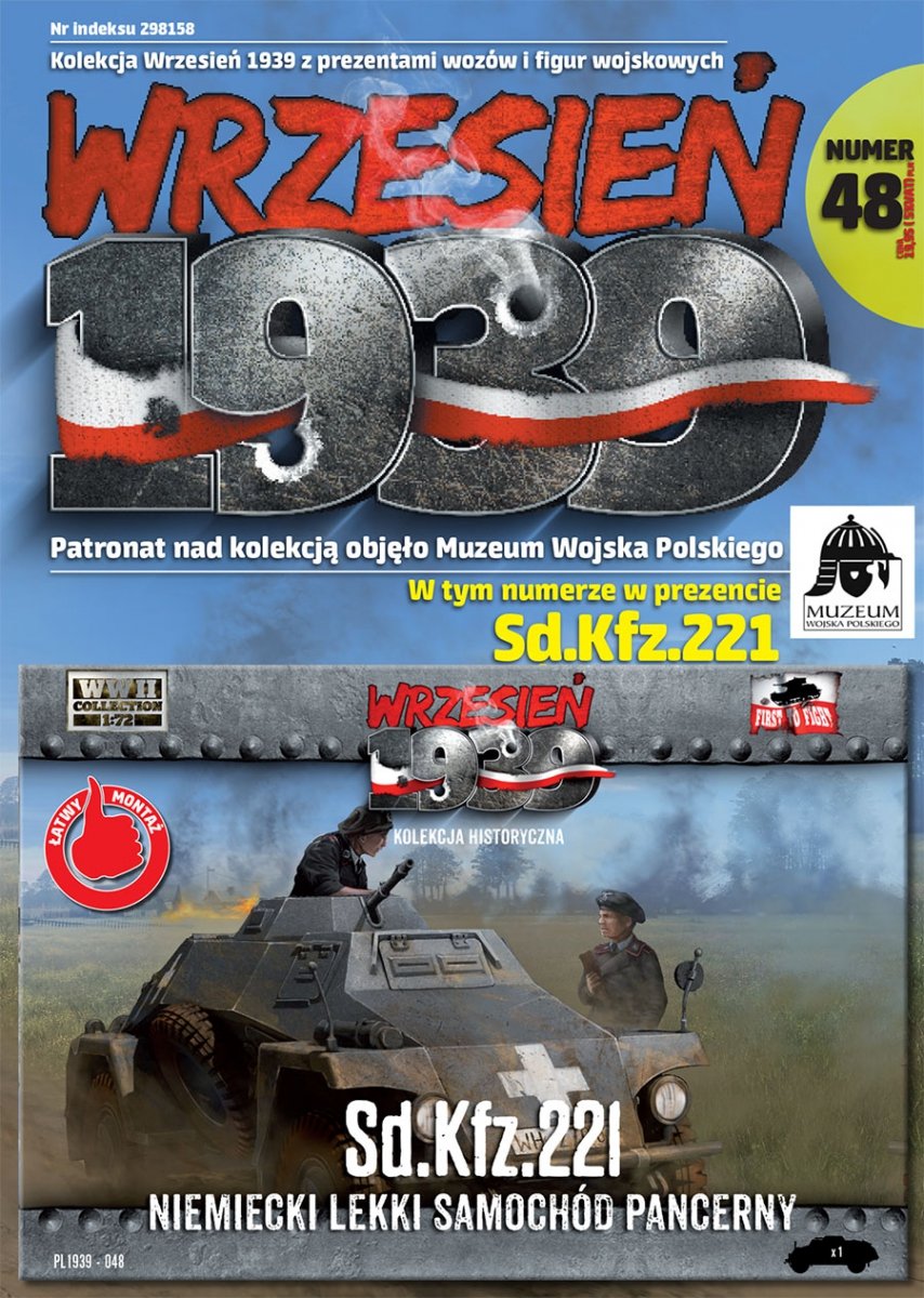 Premier véhicule blindé léger allemand Sd.Kfz.221 (1/72) PL048