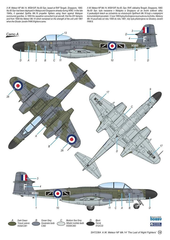 Special Hobby 72364 A.W. Meteor NF Mk.14 &amp;#39;The Last of Night Fighters&amp;#39; 1/72 – zdjęcie 4