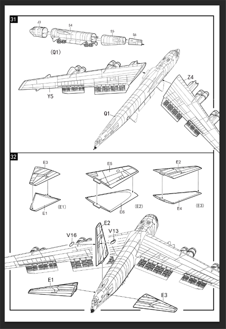 Modelcollect UA72200 B-52H US Stratofortress Bombardier stratégique 1/72 – imagen 37