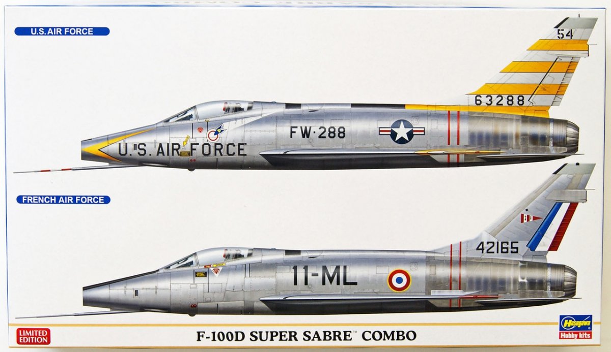 Hasegawa 02200 F-100D Super Sabre Combo (2 kits) 1/72