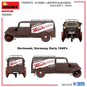 MiniArt 38066 TEMPO A400 LIEFERWAGEN. FOURgon BOULANGERIE 1/35 – image 4