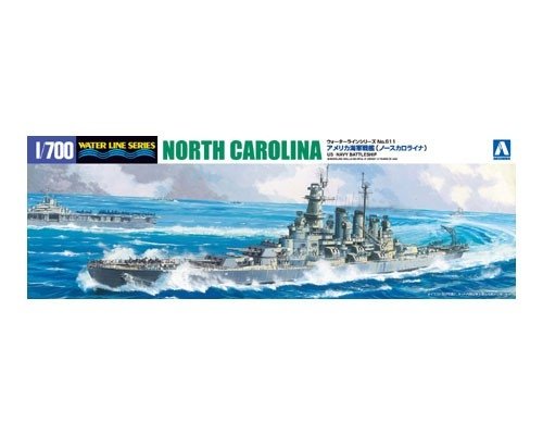 Aoshima 04600 CUIRASSÉ DE L&amp;#39;US NAVY NORTH CAROLINA 1/700