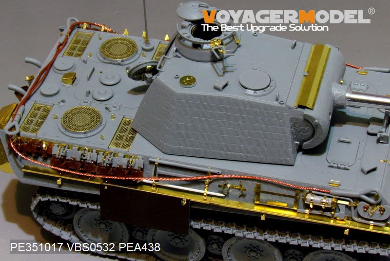 Kit de mise à niveau de base Voyager Model PE351017, Panther G allemand de la Seconde Guerre mondiale (version précoce) (pour TAKOM 2119/2134), échelle 1/35  – image 12