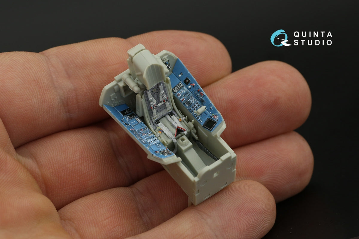 Intérieur imprimé en 3D et coloré sur papier décalcomanie Quinta Studio QD48234 Su-35S (KittyHawk) 1/48  – image 12