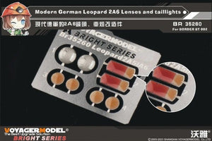 Lentilles et feux arrière Voyager Model BR35260 pour Leopard 2A6 allemand moderne (Border Model 1/35)