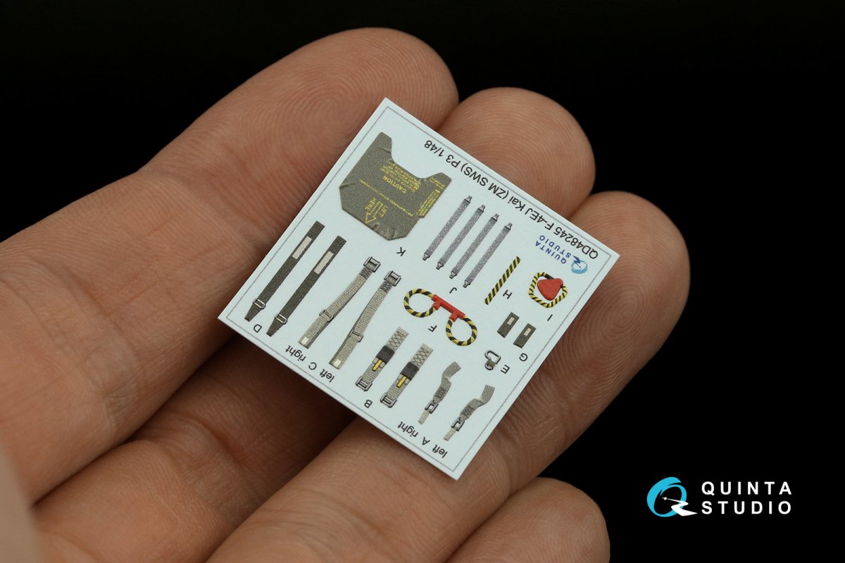 Intérieur imprimé en 3D et coloré sur papier décalcomanie Quinta Studio QD48245 F-4EJ Kai (ZM SWS) 1/48 – immagine 17