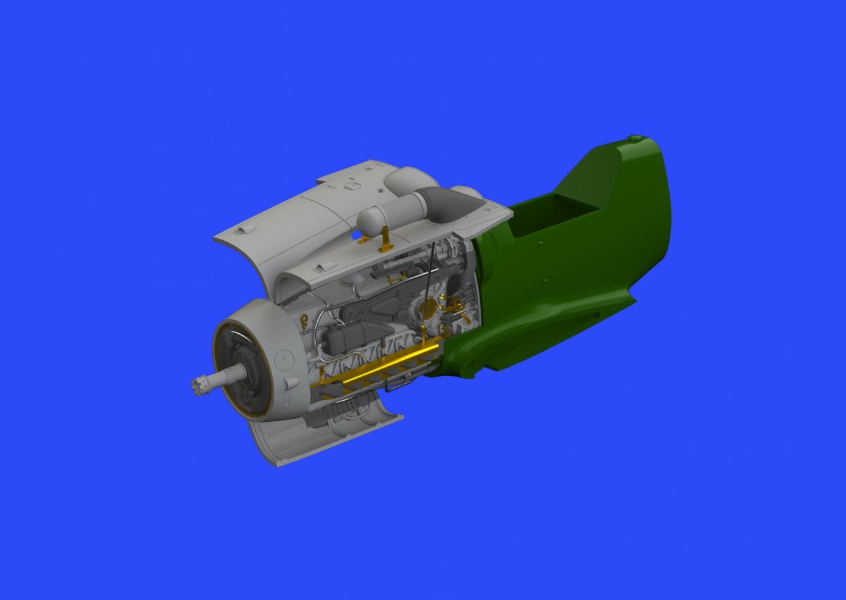 Eduard 648427 Bf 109G-6/ Moteur U4 TAMIYA 1/48
