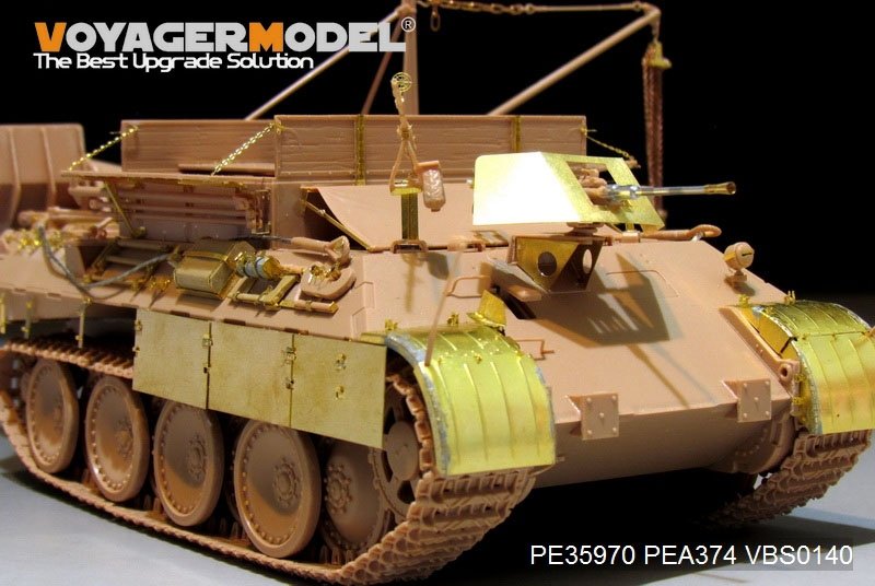 Modèle Voyager PE35970 Bergepanther Ausf.A allemand de la Seconde Guerre mondiale (type tardif, porte-outils Panther G) Base pour MENG SS-015 1/35 – image 17