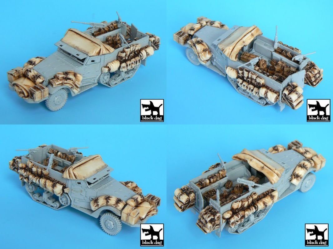 Black Dog T72016 M3 Half Track + véhicule amphibie pour Trumpeter 1/72 – image 4