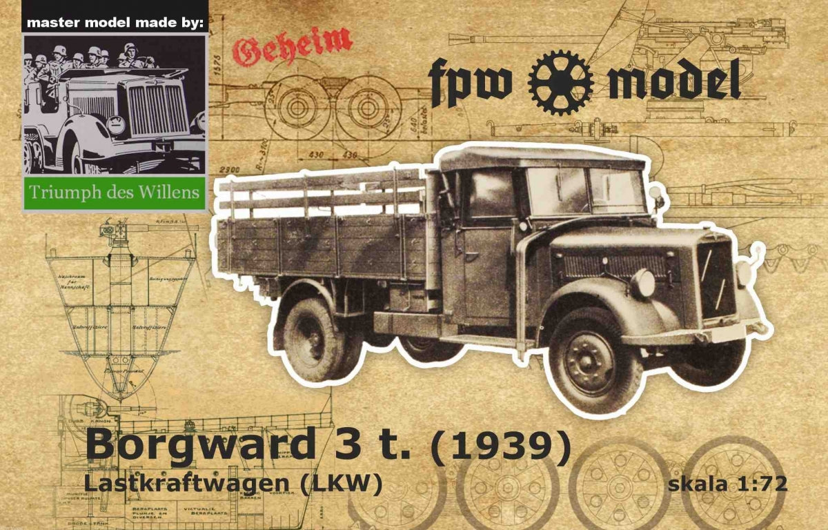 FPW Modèle TDW012 Triumph des Willens - Borgward 3t (1939) LKW 1/72