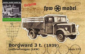 FPW Modèle TDW012 Triumph des Willens - Borgward 3t (1939) LKW 1/72