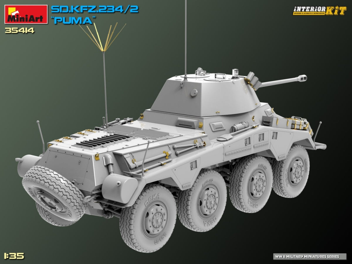 MiniArt 35414 Sd.Kfz. 234/2 PUMA. KIT INTÉRIEUR 1/35  – immagine 11