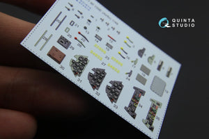 Intérieur imprimé en 3D et coloré sur papier décalcomanie Quinta Studio QD48177 Bf 109E (pour maquette Airfix) au 1/48 – image 11