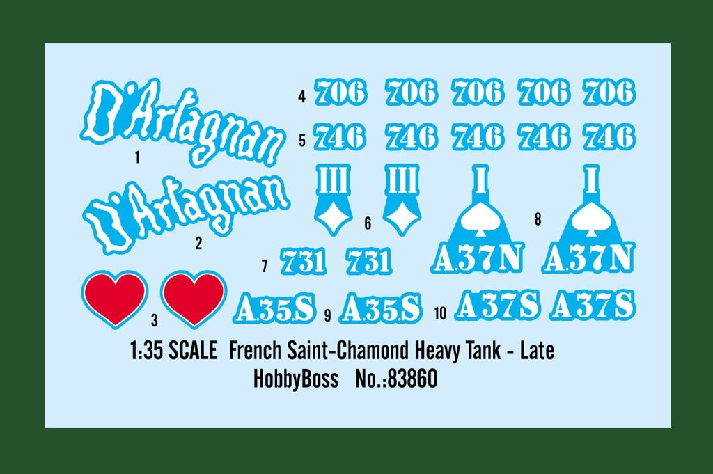 Hobby Boss 83860 Char lourd français Saint-Chamond - Version tardive 1/35 – image 3