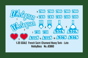 Hobby Boss 83860 Char lourd français Saint-Chamond - Version tardive 1/35 – image 3
