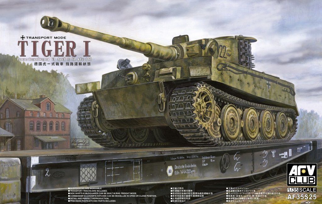 AFV Club 35S25 Pz.Kpfw VI Tiger Ausf.E (Mode Transport) (1/35)