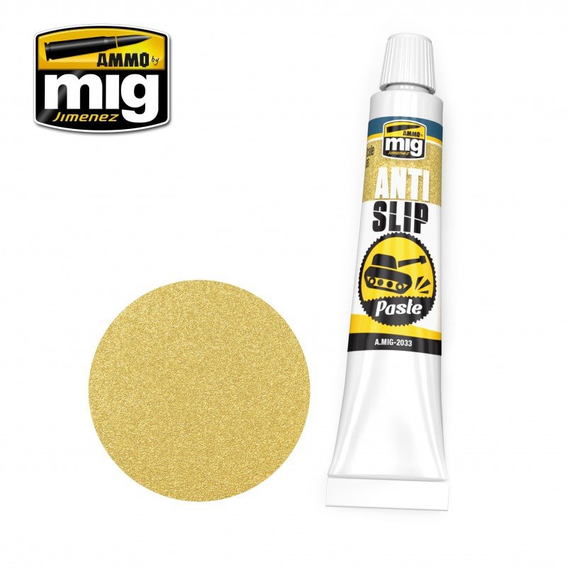 Pâte antidérapante Ammo of Mig 2033 - Couleur sable pour maquettes au 1/35
