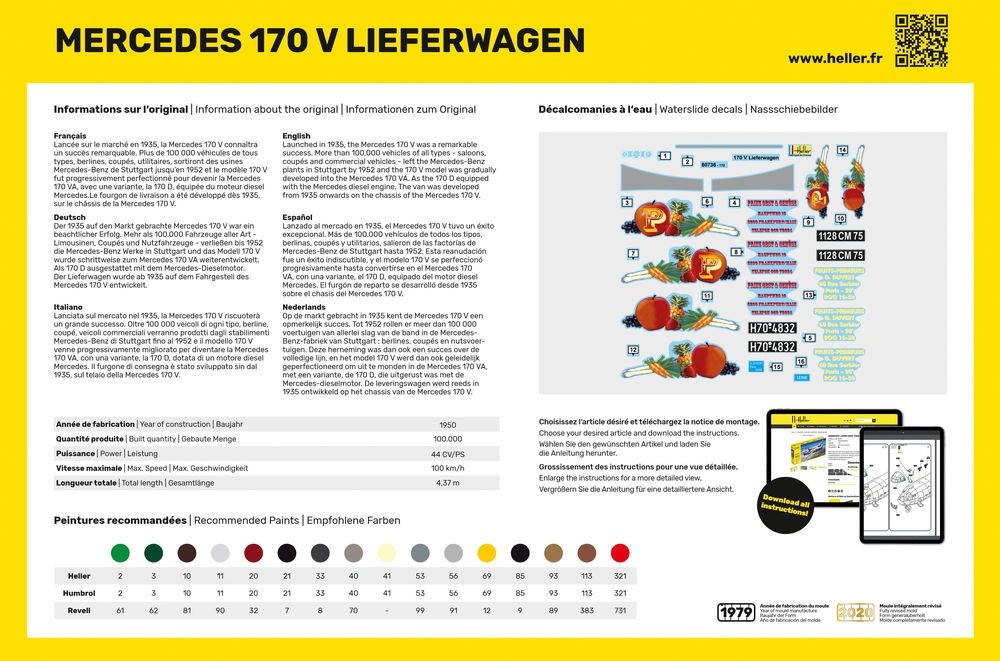Heller 80736 MB 170 Lieferwagen 1/24 – Bild 4
