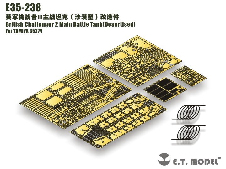 ET Model E35-237 British Challenger 2 Main Battle Tank(Desertised) (For TAMIYA 35274) (1/35)