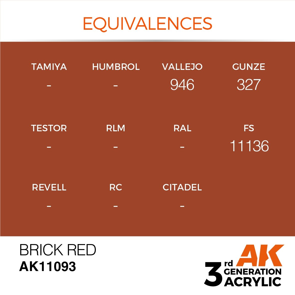 AK Interactive AK11093 ROUGE BRIQUE – STANDARD 17 ml – image 2