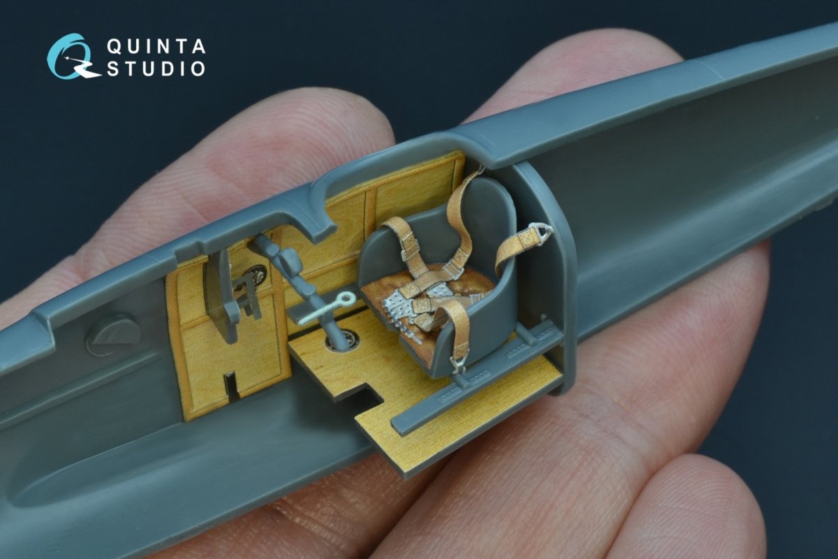 Intérieur imprimé en 3D et coloré sur papier décalcomanie Quinta Studio QD48174 Albatros D.III (pour kit Eduard) 1/48 – Bild 3