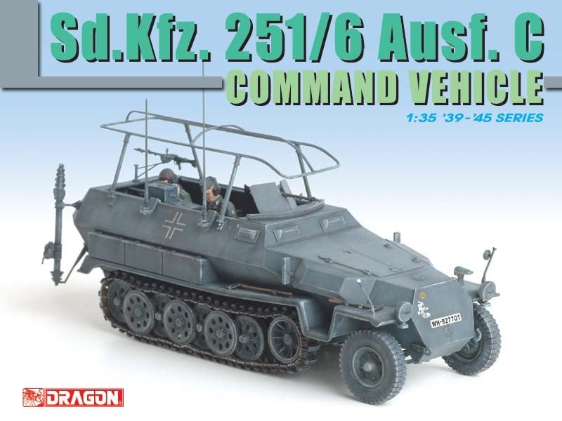 Dragon 6206 Sd.Kfz. 251/6 Ausf. Véhicule de commandement C (1/35) – immagine 2