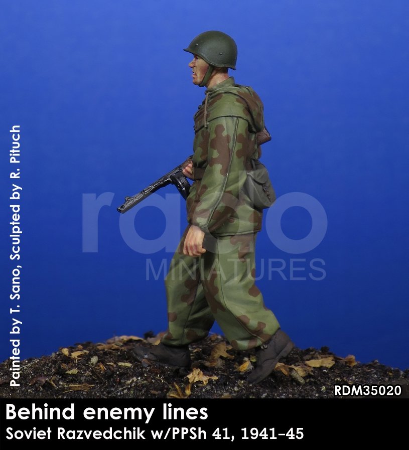 RADO Miniatures RDM35020 Razvedchik soviétique avec PPSh 41, (1941-45) 1/35 – image 3