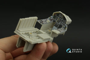 Intérieur imprimé en 3D et coloré sur papier décalcomanie pour F-15C Late/F-15J Late (Tamiya) (petite version) Quinta Studio QDS-32157 – image 3