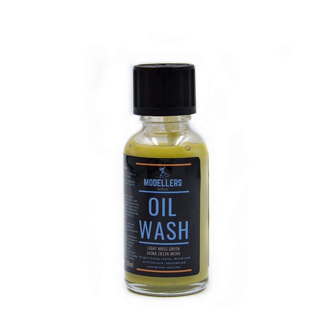 Modellers World MWW003 Lavis à l&amp;#39;huile : Vert mousse éclatant 30 ml