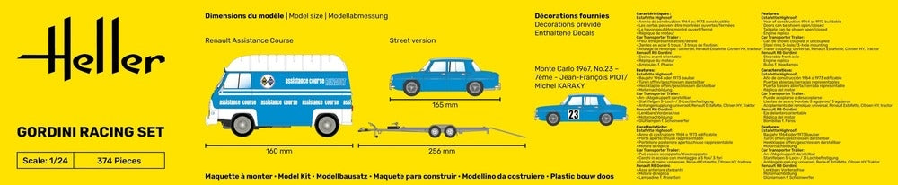 Heller 50328 Gordini Racing Coffret 1/24 – image 5