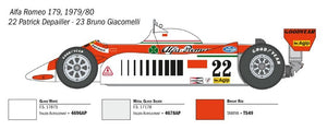 Italeri 4704 ALFA ROMEO 179-179C (1/12) – image 15
