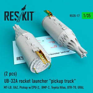 RESKIT RS35-0017 UB-32A LANCE-ROQUETTES « CAMIONNETTE » (2 PIÈCES) 1/35
