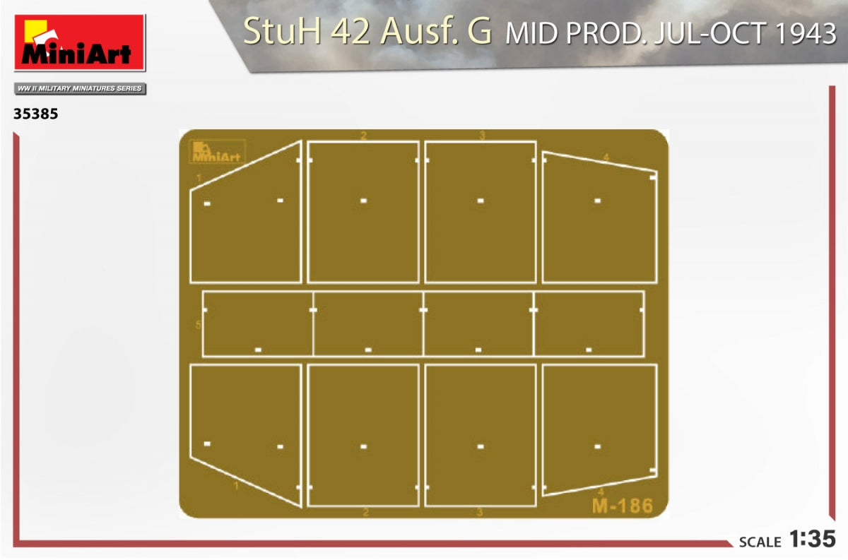 MiniArt 35385 StuH 42 Ausf. G MID PRODUIT PAR JUILLET-OCTOBRE 1943 1/35 – immagine 3