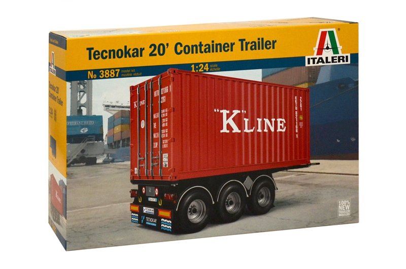 Italeri 3887 TECNOKAR 20 REMORQUE PORTE-CONTENEURS 1/24 – imagen 2