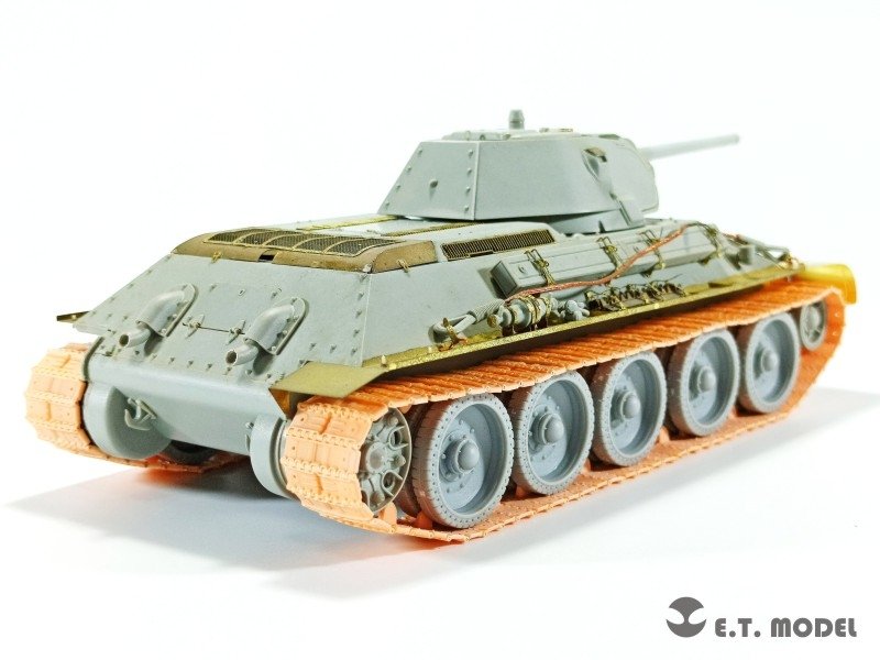 ET Model P35-018 Chenilles embouties de 550 mm pour char soviétique T-34 (Type 1940), modèle fonctionnel (impression 3D), échelle 1/35 – immagine 6