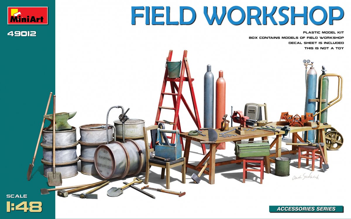 MiniArt 49012 ATELIER DE TERRAIN 1/48