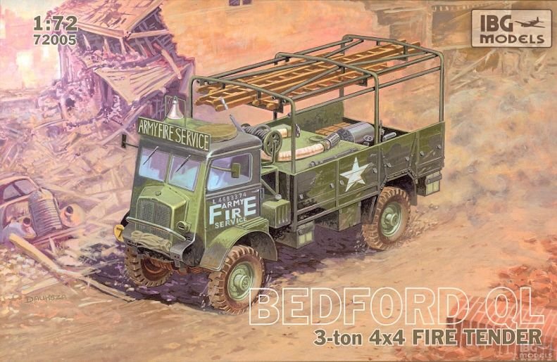 Camion de pompiers Bedford QL IBG 72005 1/72