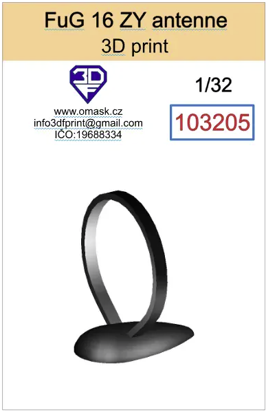 Omask 103205 Antenne Fug 16ZY (impression 3D) 1/32