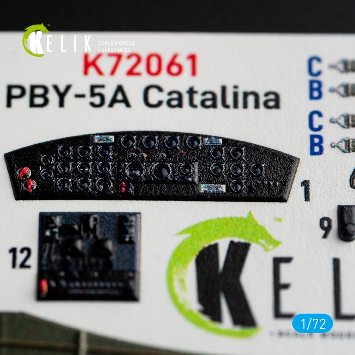 Décalcomanies 3D intérieures KELIK K72061 PBY-5A CATALINA pour maquette Tamiya au 1/72 – image 5