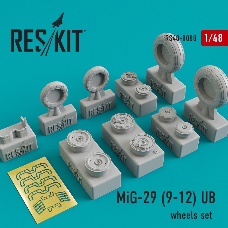 RESKIT RS48-0088 MiG-29 (9-12) jeu de roues UB 1/48