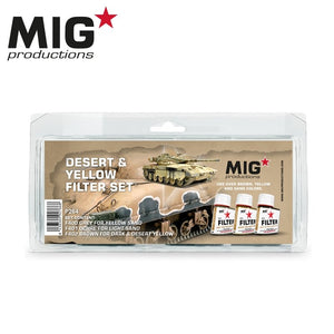 Ensemble de filtres MIG Productions P264 Désert et Jaune (3 x 35 ml)