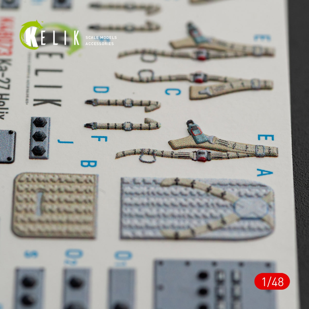 Décalcomanies 3D pour l&amp;#39;intérieur du Ka-27 Helix (KELIK K48073) pour la maquette HobbyBoss au 1/48 – immagine 10