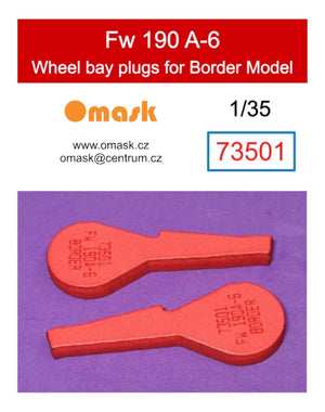 Omask 73501 Bouchons de puits de train d&amp;#39;atterrissage pour Fw 190 A-6 (pour Border Model) 1/35