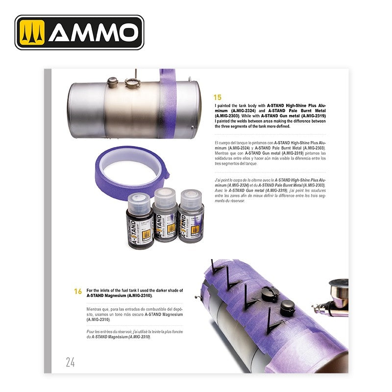 AMMO par Mig Jimenez 5231 LE GUIDE TECHNIQUE DE VIEILLISSEMENT 01 - Métallisé (Anglais, Espagnol, Français) – Bild 4