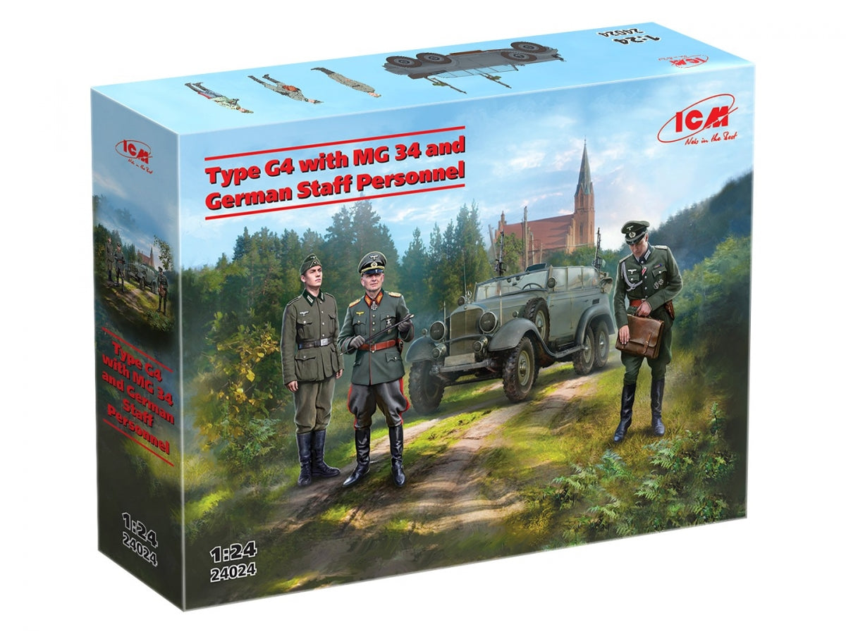 ICM 24024 Type G4 avec MG 34 et personnel d'état-major allemand 1/24