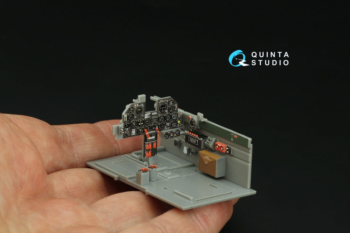 Quinta Studio QD32198 P-47D Thunderbolt Bubbletop Late, intérieur coloré imprimé en 3D sur papier décalcomanie (Hasegawa), échelle 1/32 – image 5