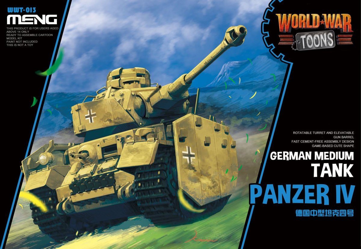 Meng modèle WWT-013 Toons Panzer IV de la guerre mondiale