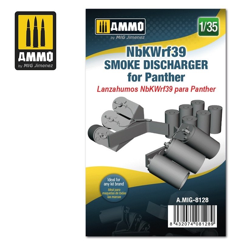 Munitions Mig 8128 NbKWrf39 Fumigènes pour Panther 1/35