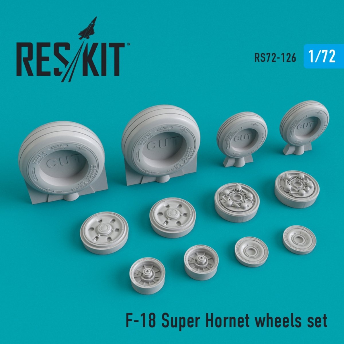 RESKIT RS72-0126 F/A-18 « SUPER HORNET » JEU DE ROUES 1/72
