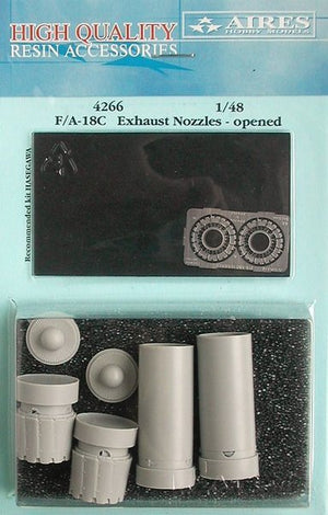Buses d&amp;#39;échappement Aires 4266 F/A-18C Hornet - position ouverte 1/48 Hasegawa